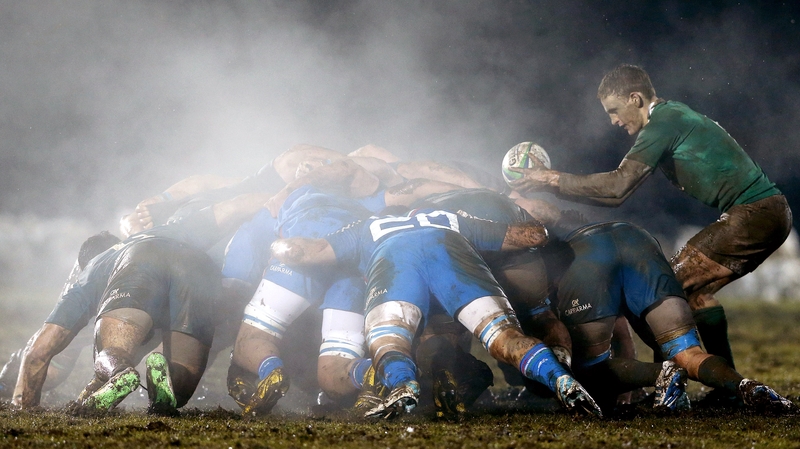 Ireland's Nick McCarthy putting in to the scrum