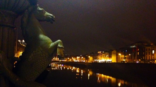 Dublin's Capel Bridge at night (Pic: Padraig Hanratty)