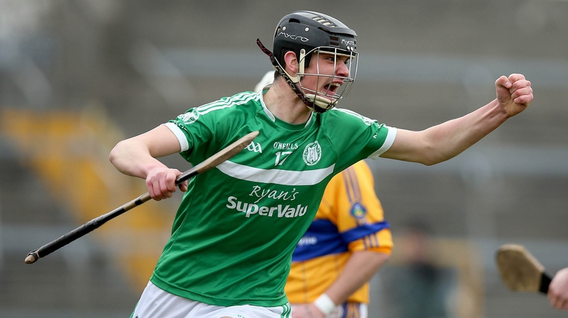 Kilmallock's Paddy O'Loughlin celebrates scoring the first goal of the game