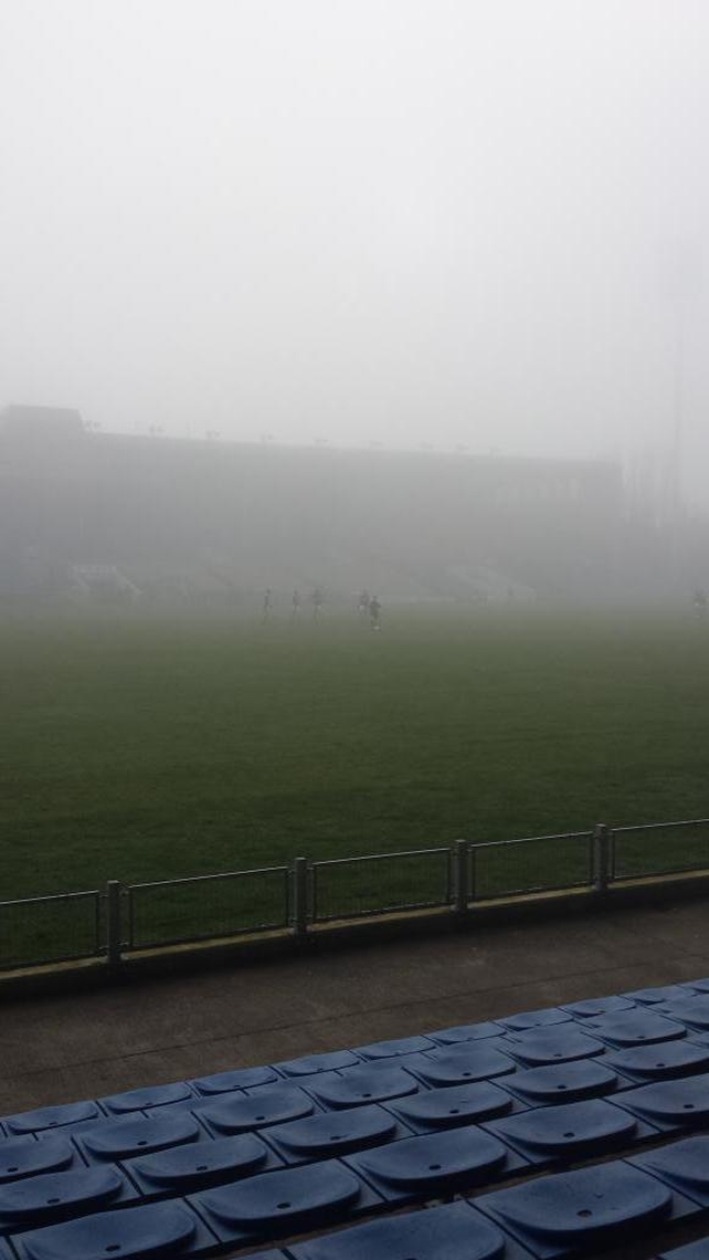 Fog at Semple Stadium on Sunday (Pic: courtesy Sean Lynch)
