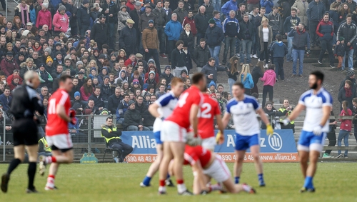 The clash in Castleblayney attracted a crowd of 5,248
