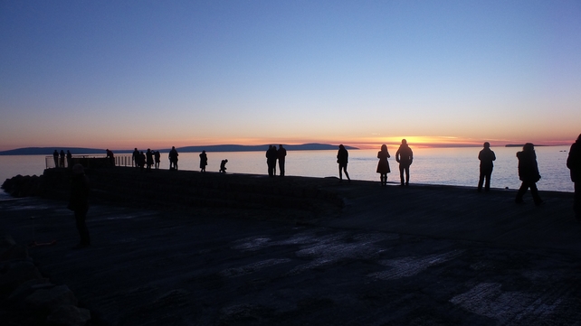 The sun setting over Galway Bay as seen from Salthill (Pic: Ciaran Pope)