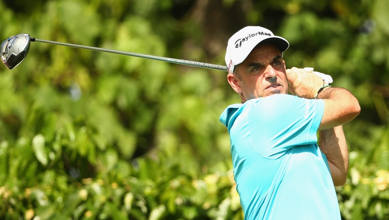 Paul McGinley in action during the Malaysian Open