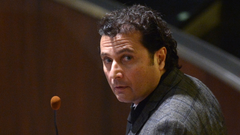 Francesco Schettino arrives at the courthouse