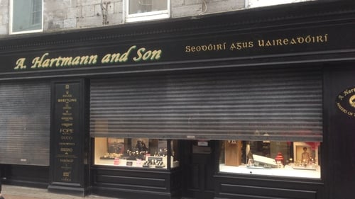 Irmantas Paulauskas is accused of robbing Hartmann's jewellers