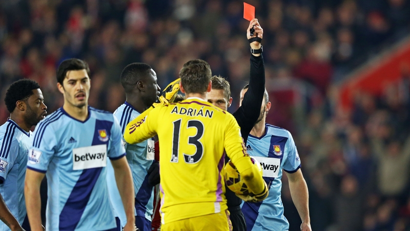 Adrian gets his marching orders