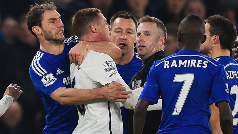 Branislav Ivanovic restrains James McCarthy