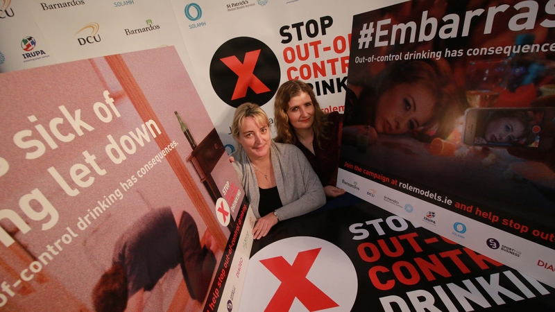Aine Lynch (L), National Parents' Council (Primary), and Joanna Fortune, from Solamh, at the campaign launch