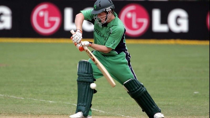 Eoin Morgan in action for Ireland during the 2007 World Cup