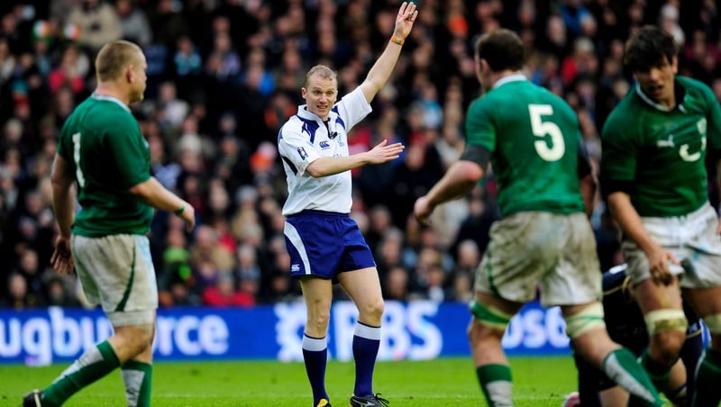 Wayne Barnes will be the man in the middle for Wales v Ireland