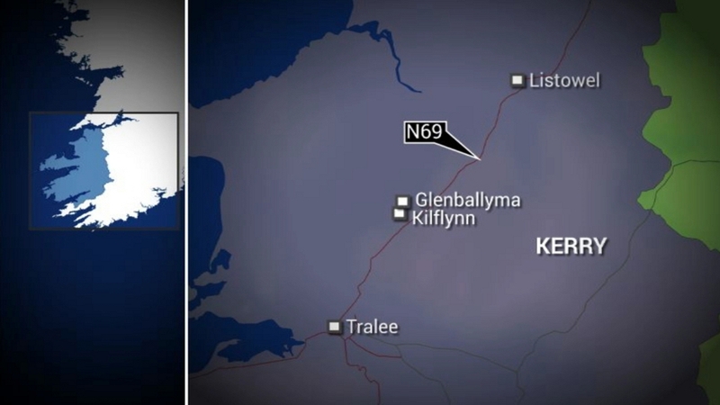 The crash happened on the N69 Tralee-Listowel Road at Glenballyma, Kilflynn in Tralee