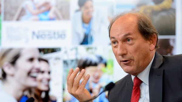 Nestle CEO Paul Bulcke at the 2014 results press conference in Vevey, Switzerland