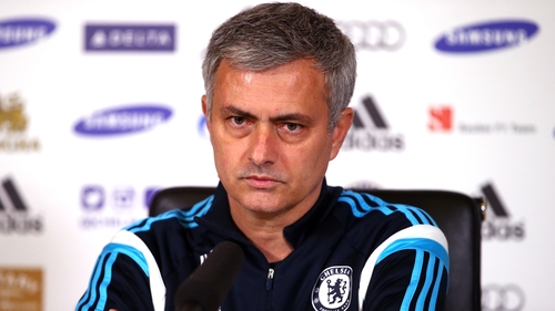 Chelsea boss Jose Mourinho speaking today before the club announced a further two fan suspensions, making five in all