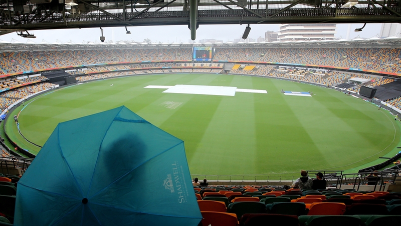 No play was possible at The Gabba