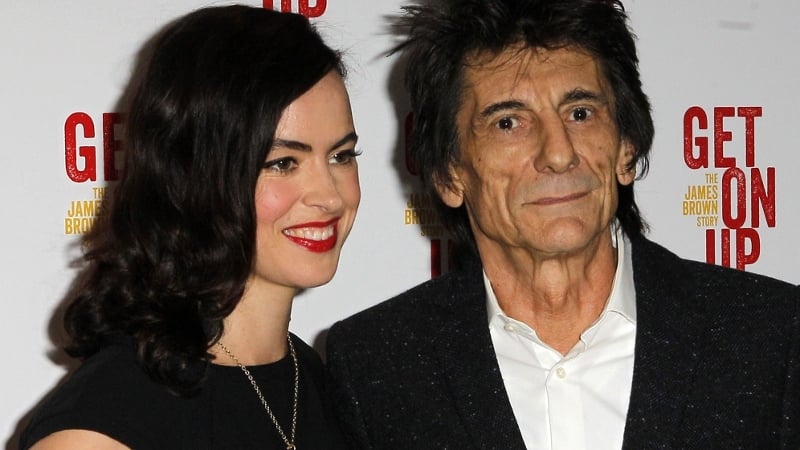 Ronnie Wood and his wife Sally