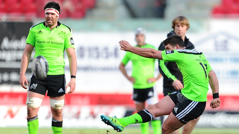 Ian Keatley kicked well for Munster throughout