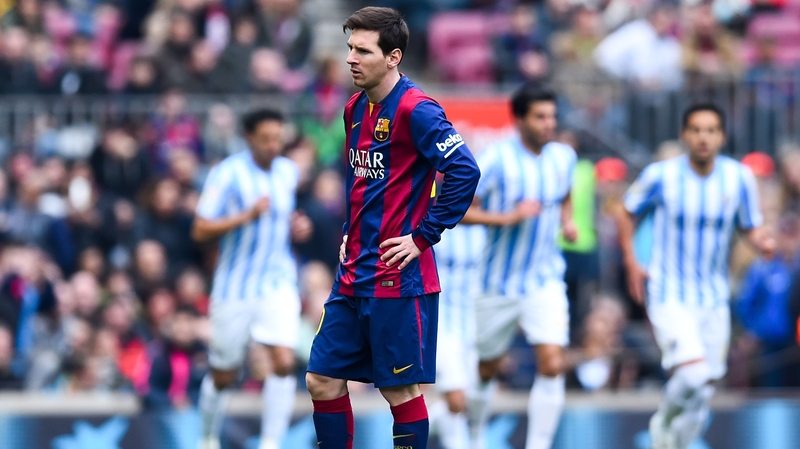 Lionel Messi played in a much-changed Barcelona side