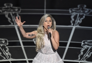 Lady Gaga performing at the ceremony