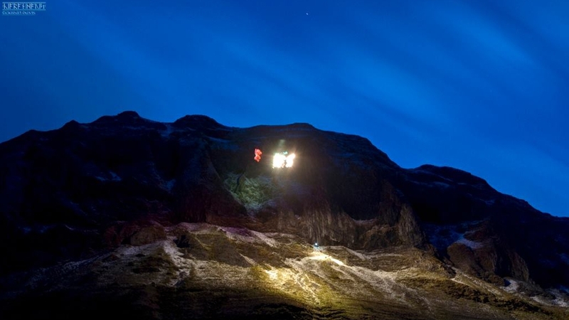 All of the climbers were safely off the mountain by 10.30pm (Pic: Ciarán Davis, Sligo/Leitrim Mountain Rescue)