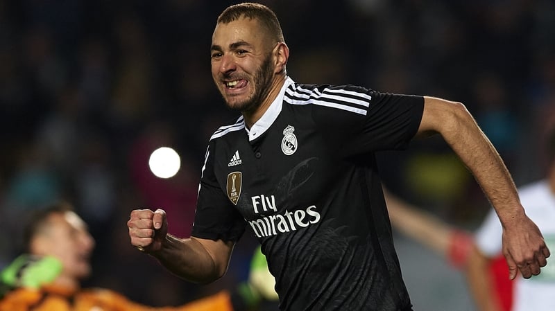 Benzema in action for Real Madrid