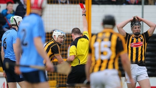 Referee Colm Lyons sent Jonjo Farrell off against Dublin