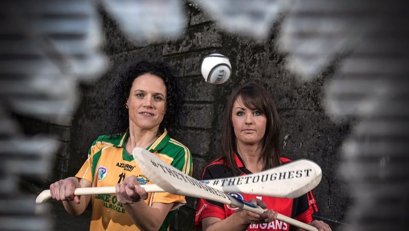 Collette Glennon (l) with Oulart-the-Ballagh captain Karen Atkinson