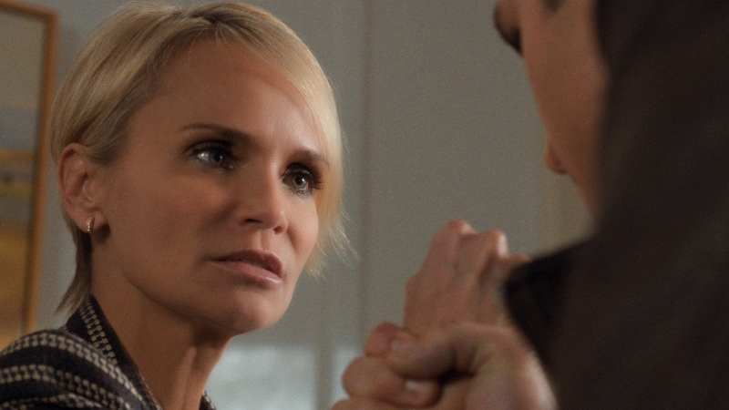 One more arm twist here with this pupil then its a double class of calculus: vice-principal Vicky (Kristin Chenoweth) resists the scary Noah (Ryan Guzman) in her office