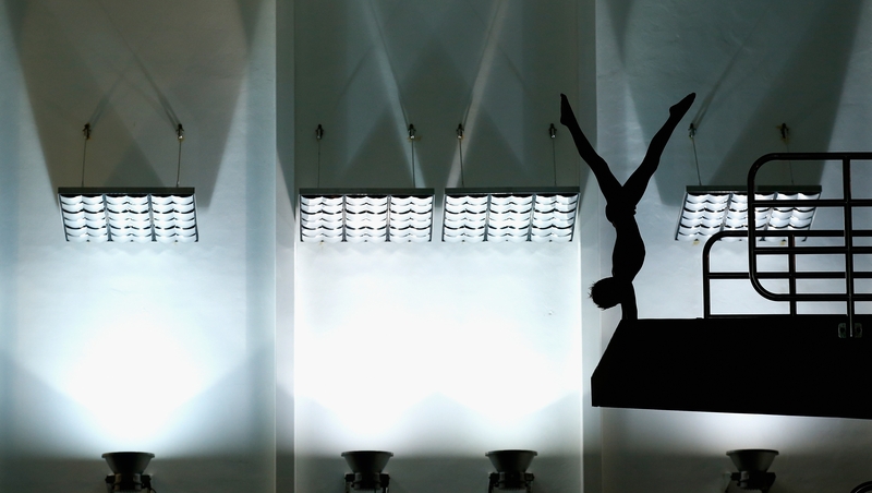 Charlie Wood competes in the Men's 10m Platform Preliminary at the British Gas Diving Championships in Plymouth, England