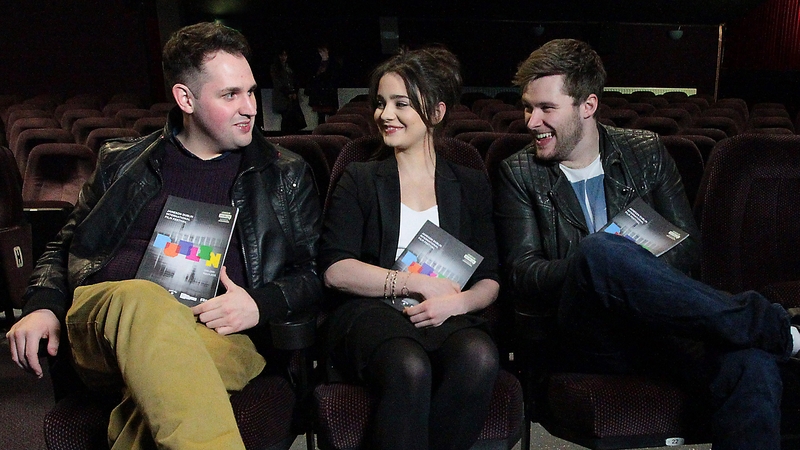 Glassland director Gerard Barrett, The Fall's Aisling Franciosi and Glassland star Jack Reynor launched the programme