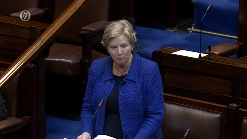 Frances Fitzgerald made the comments in the Dáil this afternoon