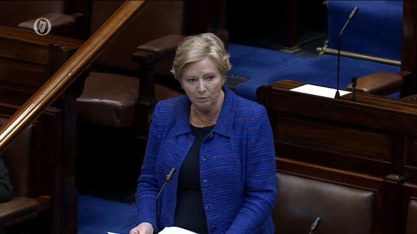 Frances Fitzgerald made the comments in the Dáil this afternoon