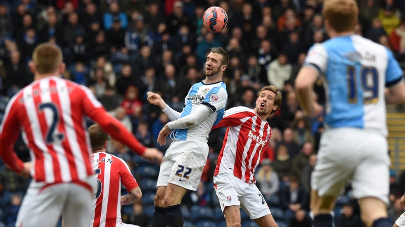 Shane Duffy was part of the Blackburn team that beat Stoke in the FA Cup