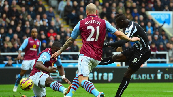 Papiss Cisse scores drills home the only goal of the game at St James' Park