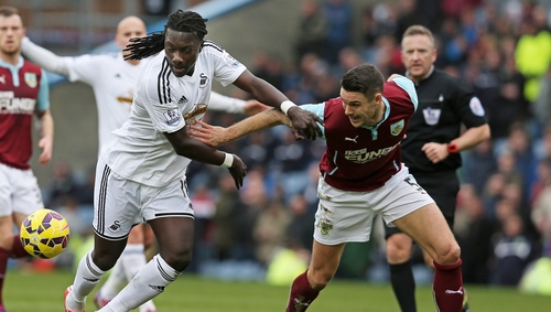 Swansea held off Burnley at Turf Moor