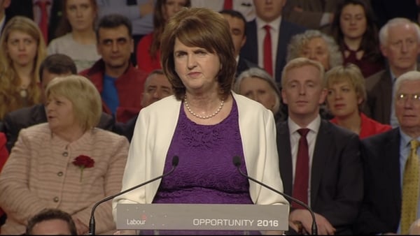 Joan Burton was speaking following correspondence which suggests burning bondholders may be difficult
