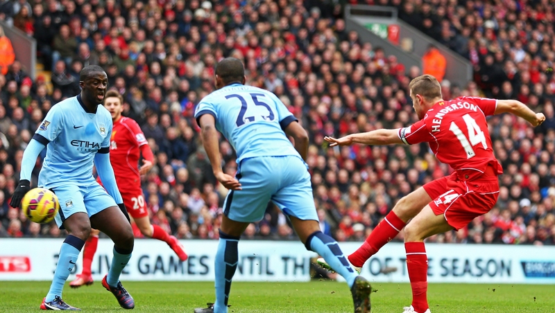 Jordan Henderson put Liverpool ahead in the first half