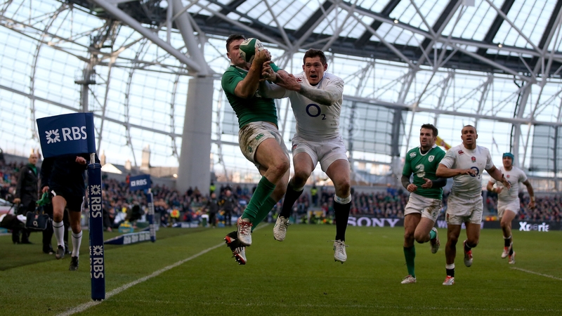 Robbie Henshaw scored a vital try when Ireland beat England in last season's tie