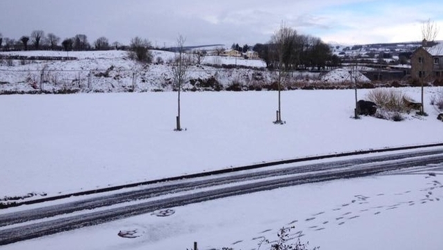 Snowy scenes in Co Sligo this morning (pic: @jammiiboi23)