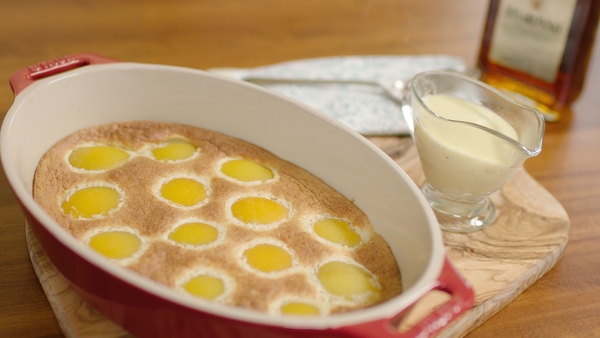 Neven Maguire's Apricot Pudding with Amaretti Custard
