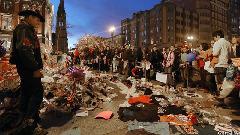 Thousands paid tribute to the victims in the days following the bombings