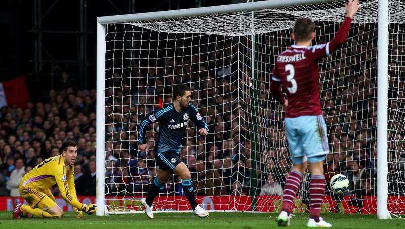 Eden Hazard scores for Chelsea