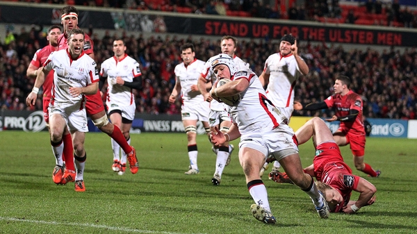 Luke Marshall scored a try against the Scarlets