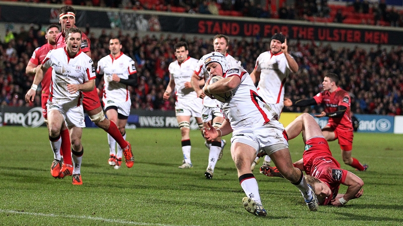Luke Marshall scored a try against the Scarlets