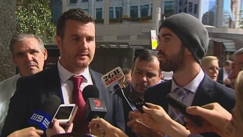 Barry Lyttle (L) and Patrick Lyttle (R) are pictured on 5 March