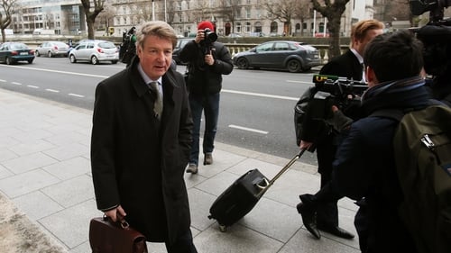 Brian O'Donnell arriving at court this morning