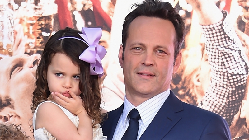 Vince Vaughn and his daughter Lochlyn