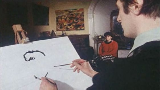 Ambidextrous Painter In Action