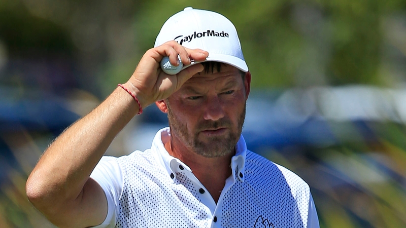 Alex Cejka of Germany reacts on the 16th green during round two of the Puerto Rico Open