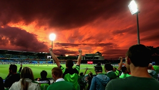 A tense finish saw Ireland edge to victory at the Hobart venue