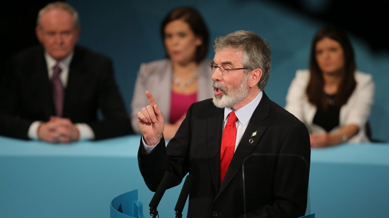 The theme of the Ard Fheis was Sinn Fein in government and it was a note continued in Gerry Adams’ address